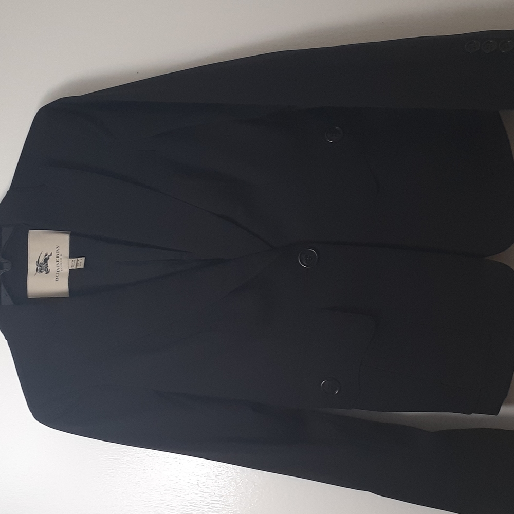 Burberry Blazer, Size 2, Black.